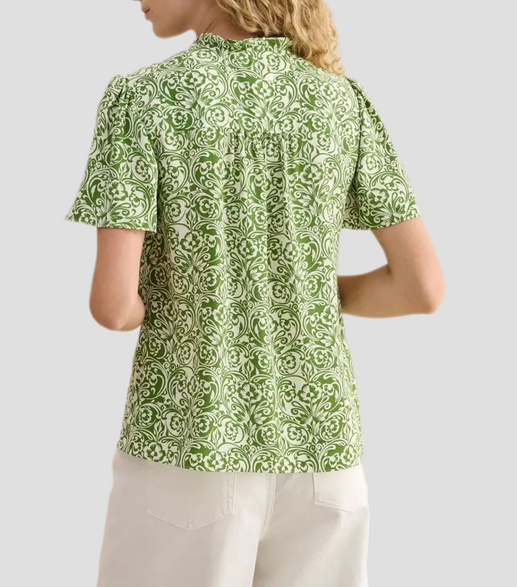 Blusa fantasía manga corta Mujer